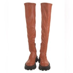Simon Miller Over the Knee Boots in Tan